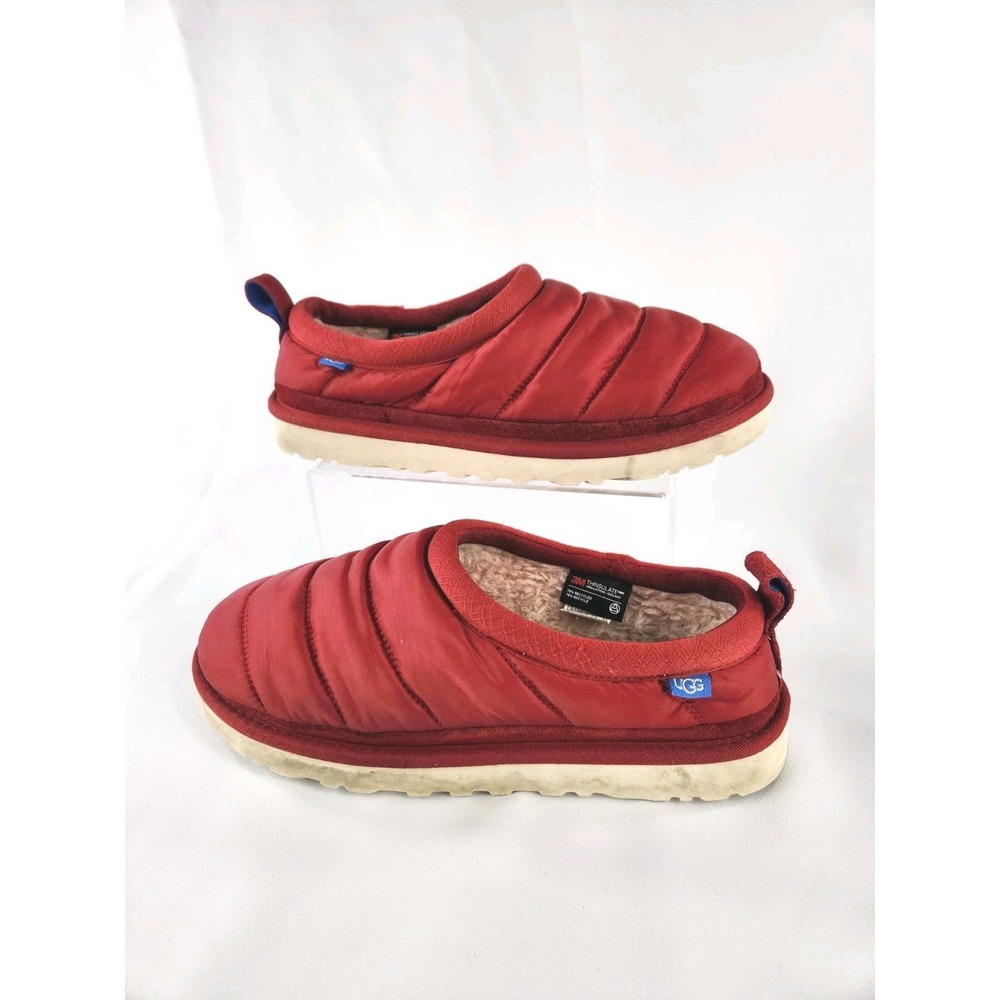 UGG Tasman LTA Puff Lined Slipper Samba Red Insulated Slip-on Shoe Mens Size 10‎